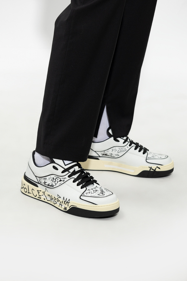 White 'New Roma' sneakers Dolce & Gabbana